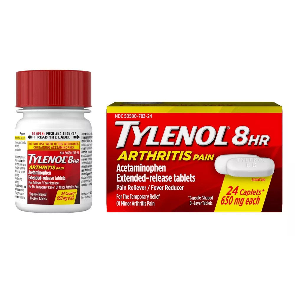 Tylenol 8 Hour Arthritis Pain RelieverAcetaminophen Extended Release Caplets, 24 Ea
